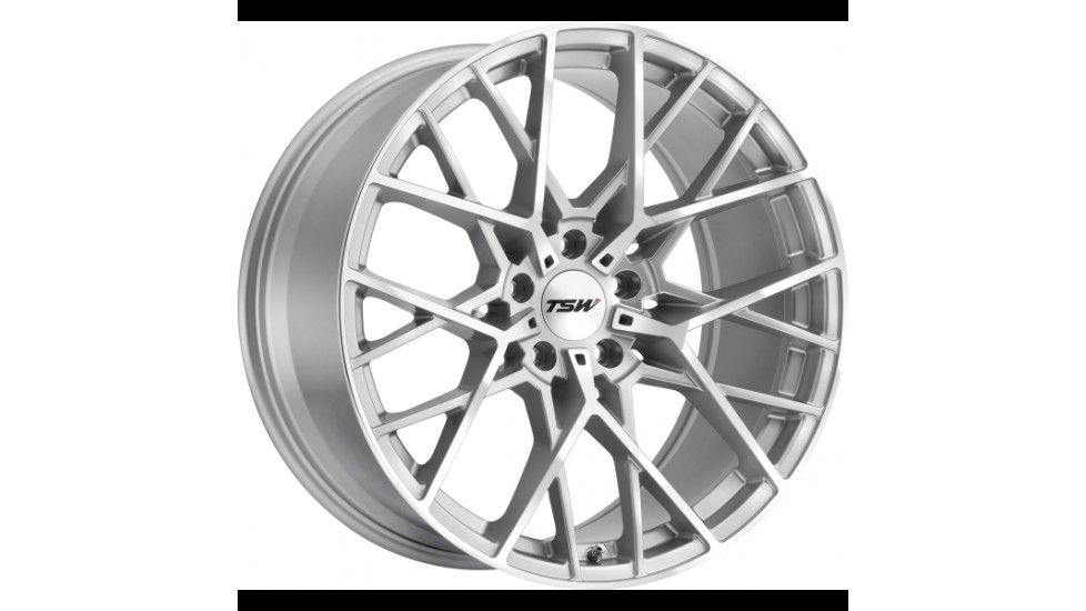 TSW Wheels SEBRING Silver with Machined Face (19"x8.5", 30 Offset, 5x114.3 Bolt Pattern, 76.1mm Center Bore)