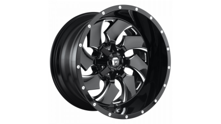 FUEL 1PC D574 CLEAVER GLOSS BLACK MILLED 20X12 / BOLTAGE 8X170 / OFFSET -44