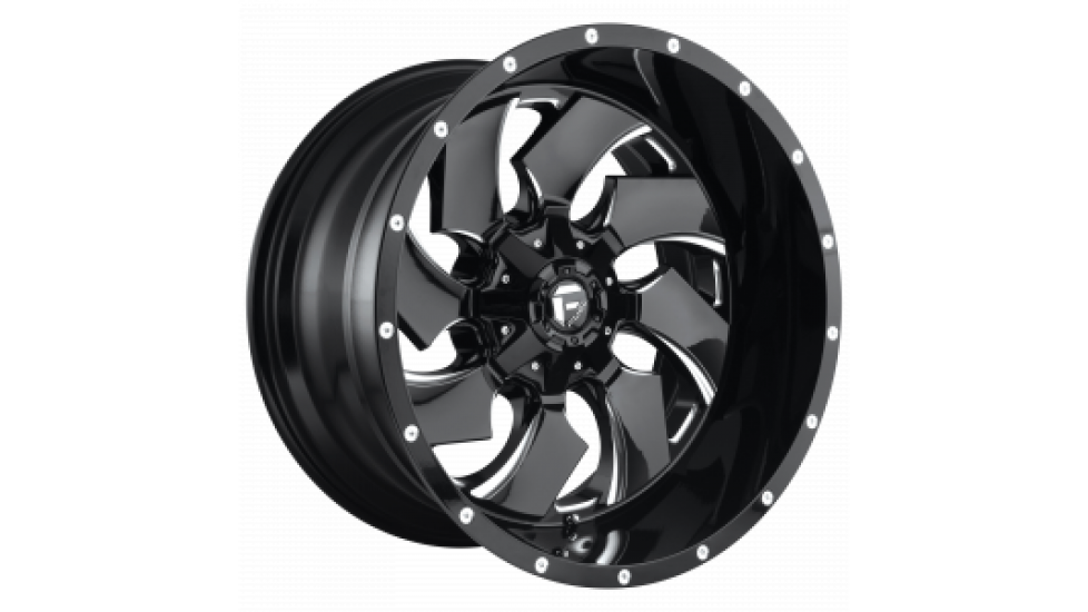 FUEL 1PC D574 CLEAVER GLOSS BLACK MILLED 20X12 / BOLTAGE 8X170 / OFFSET -44